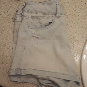 American Eagle light washed jean shorts